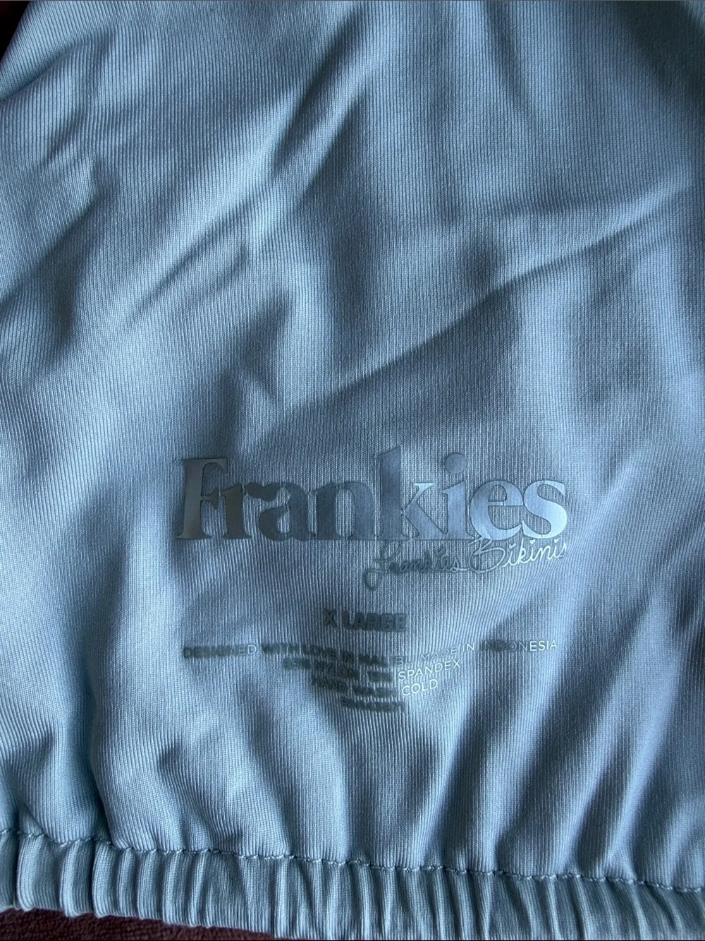 Frankie’s bikinis Triangle bikini top  - Light Gray